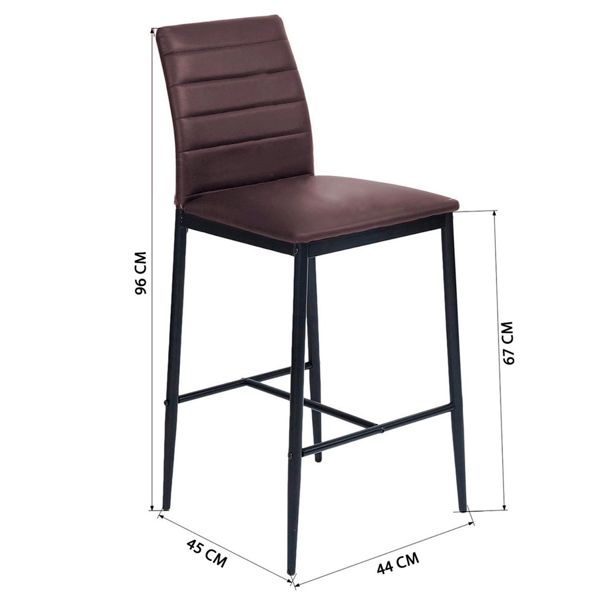 NOVAHUS - PACK 2 SILLA DE BAR BOSTON CAFE