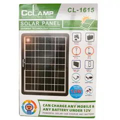 GENERICO - Panel Solar Portátil 15W 6V Energía Solar Dispositivos Electrónicos