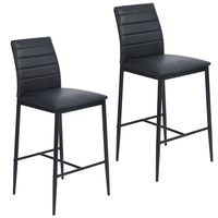 PACK 2 SILLA DE BAR BOSTON NEGRO