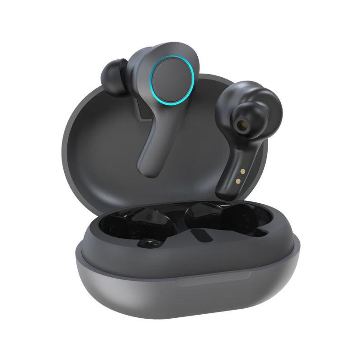 TECMASTER - Audifonos Earbuds Inalambricos TWS Touch USB C Black Edition