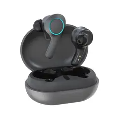 TECMASTER - Audifonos Earbuds Inalambricos TWS Touch USB C Black Edition - Negro