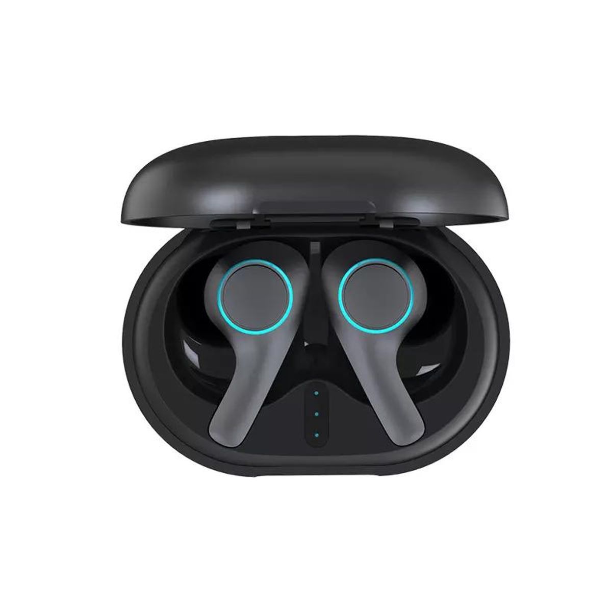 TECMASTER - Audifonos Earbuds Inalambricos TWS Touch USB C Black Edition