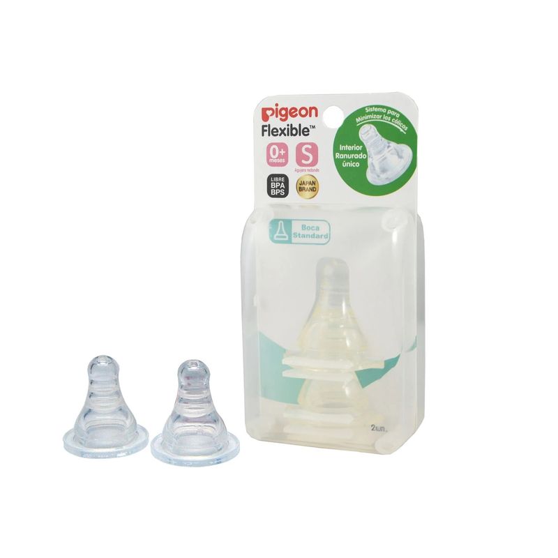 PIGEON - Chupete Peristáltico Talla S Mamadera Boca Standard Pigeon