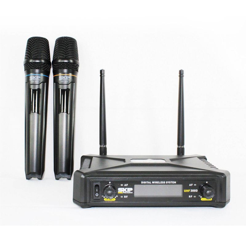 SKP - MICROFONO DOBLE INALAMBRICO SKP UHF 300D SKP