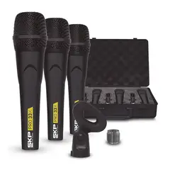 SKP - SET DE 3 MICROFONOS DINAMICOS PRO 33K
