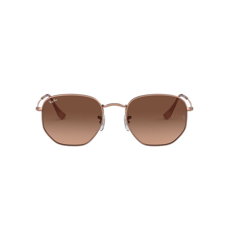 RAY BAN - Lentes de Sol Hexagonal Marrón Degradé