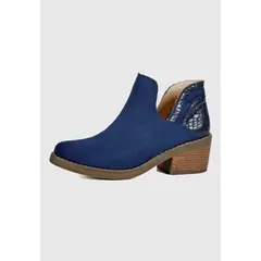 DEGAS - Botin Vaquero Cuero Xiana Azul