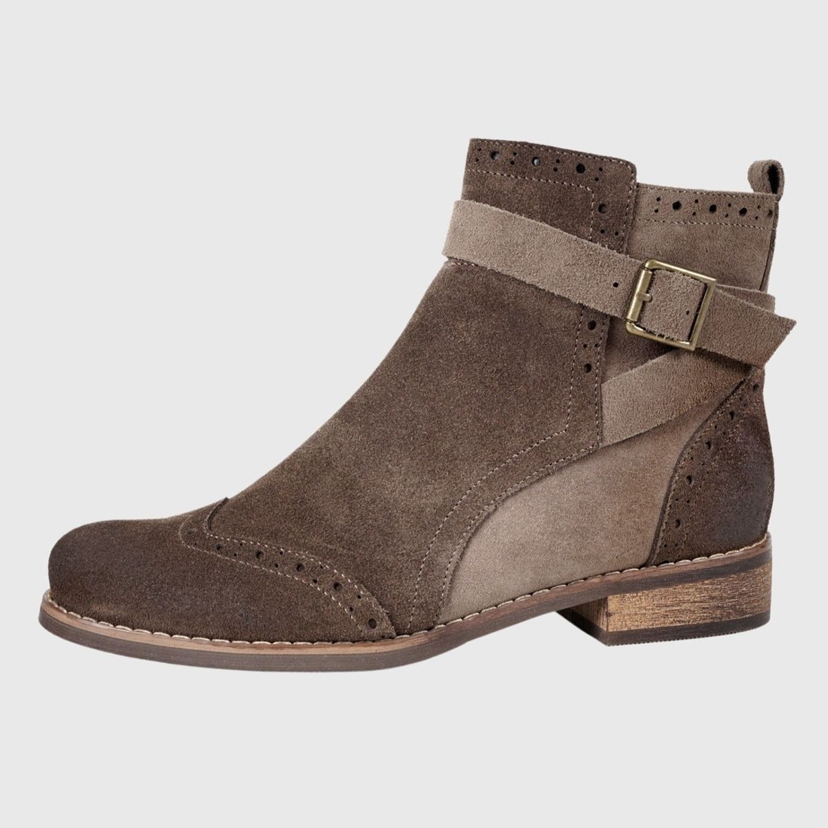 DEGAS - Botín Cuero Antigona Taupe DEGAS