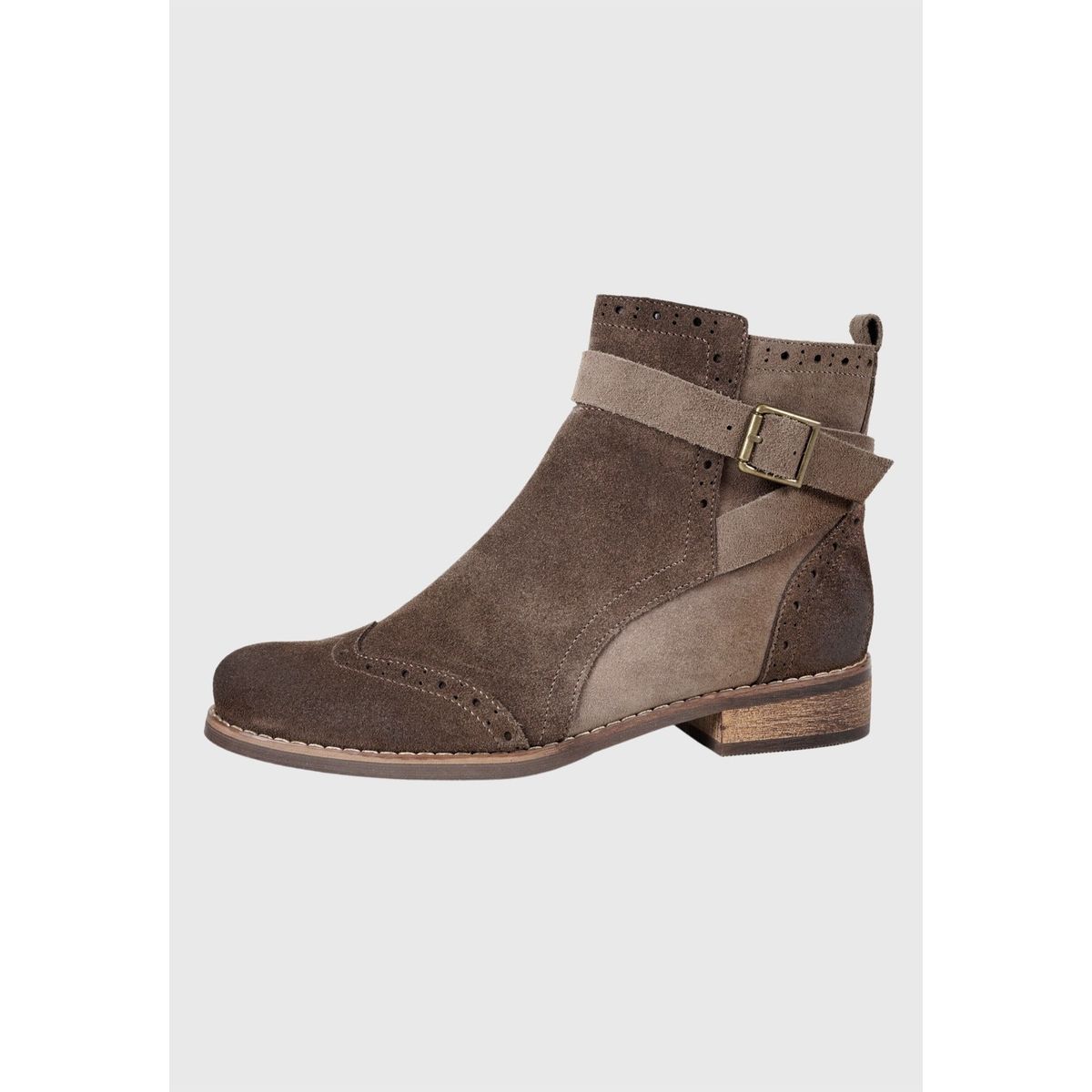 DEGAS - Botín Cuero Antigona Taupe DEGAS