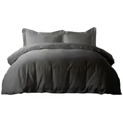 RELAN - Cubre Plumón de Bambú 1,5 Plazas / Cubre Plumon Gris