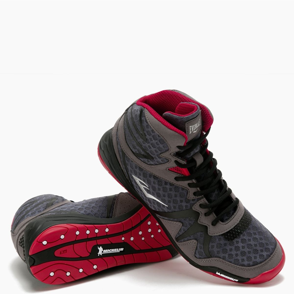 EVERLAST - Zapatillas De Boxeo Everlast Pivt Gris/Rojo EVERLAST