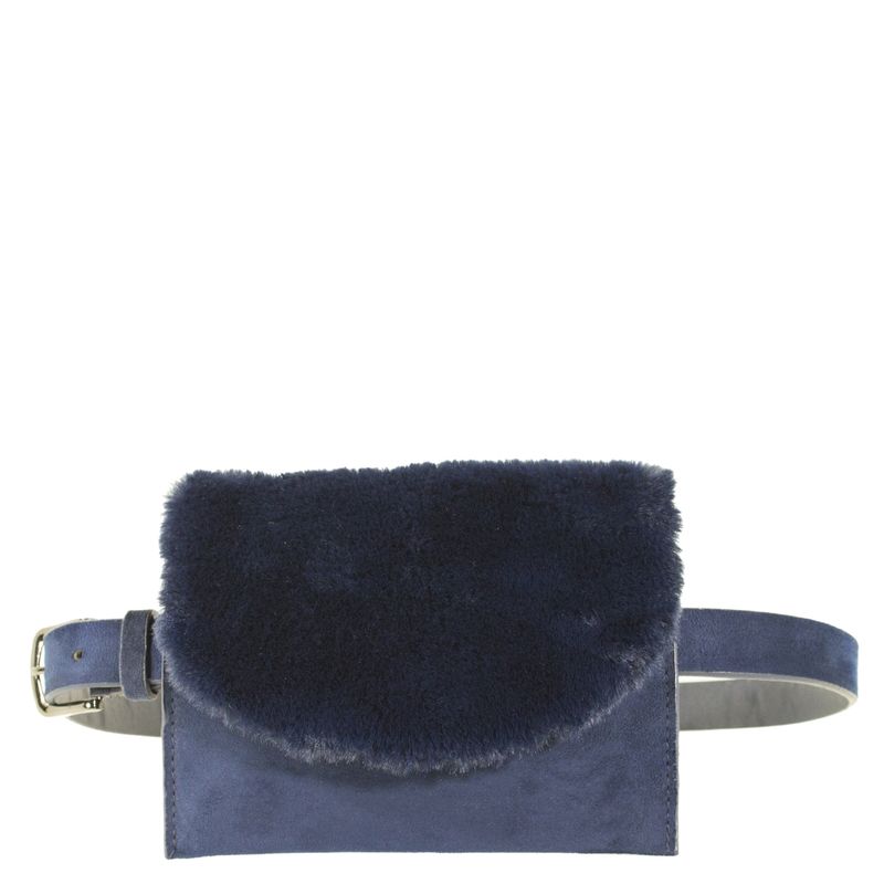 MAILEA - Cinturon bolsillo pelo mujer azul