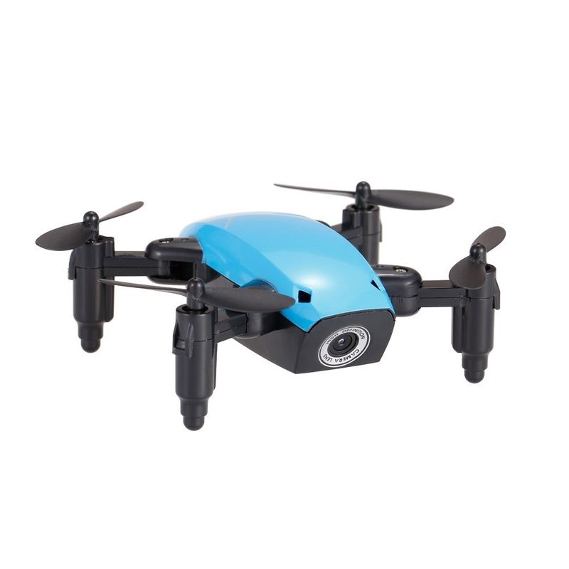 BROADREAM - microdron broadream S9W 8x9 cm AZUL Cámara 480p Flip 360