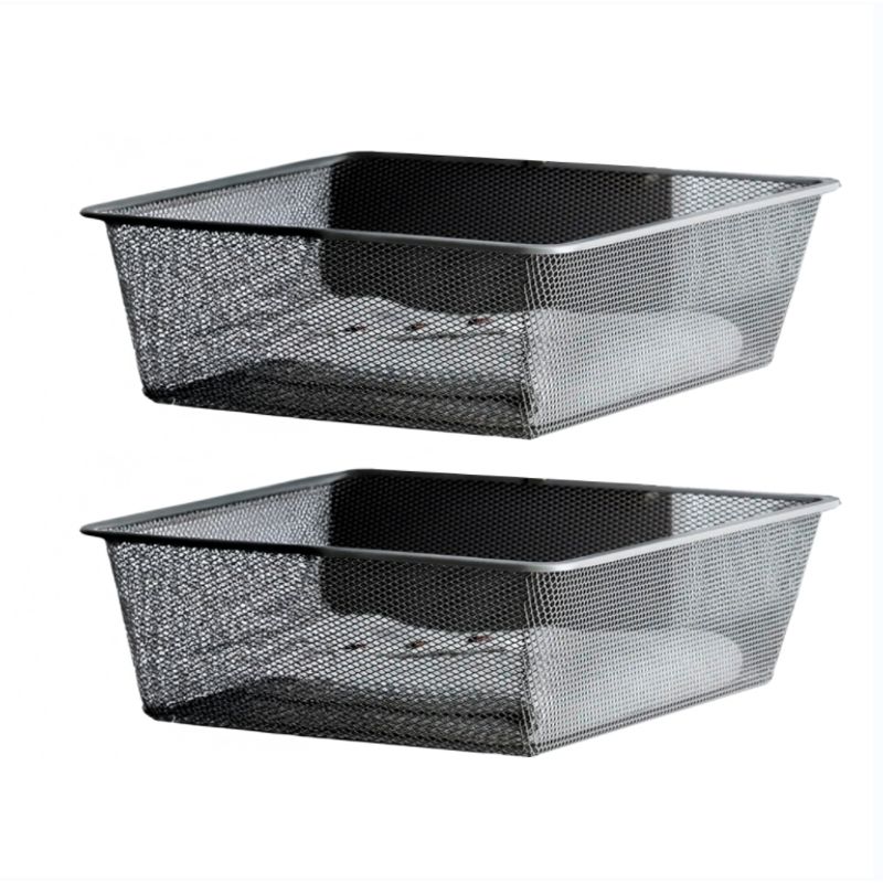 HBT - Set 2 Cestas Extensibles 600 mm PELLY Antracita