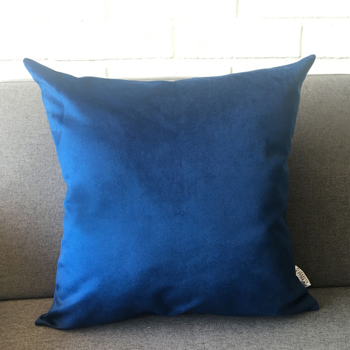 ELIZABETH PEPER - FUNDA COJIN DECORATIVO DISEÑO AZUL OSCURO 50x50.