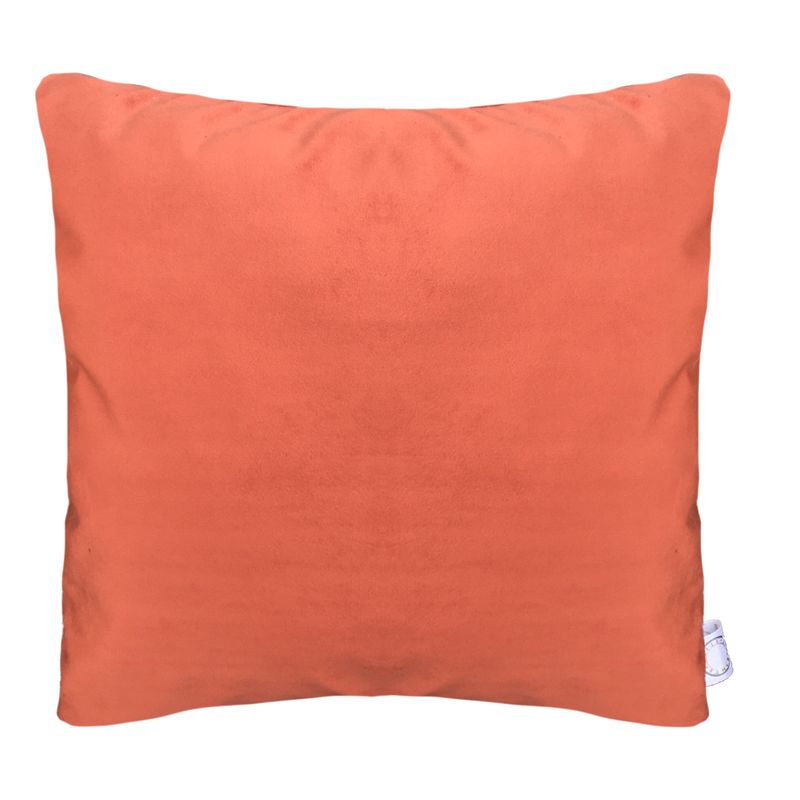 ELIZABETH PEPER - FUNDA COJIN DECORATIVO DISEÑO NARANJO SALMON 50x50
