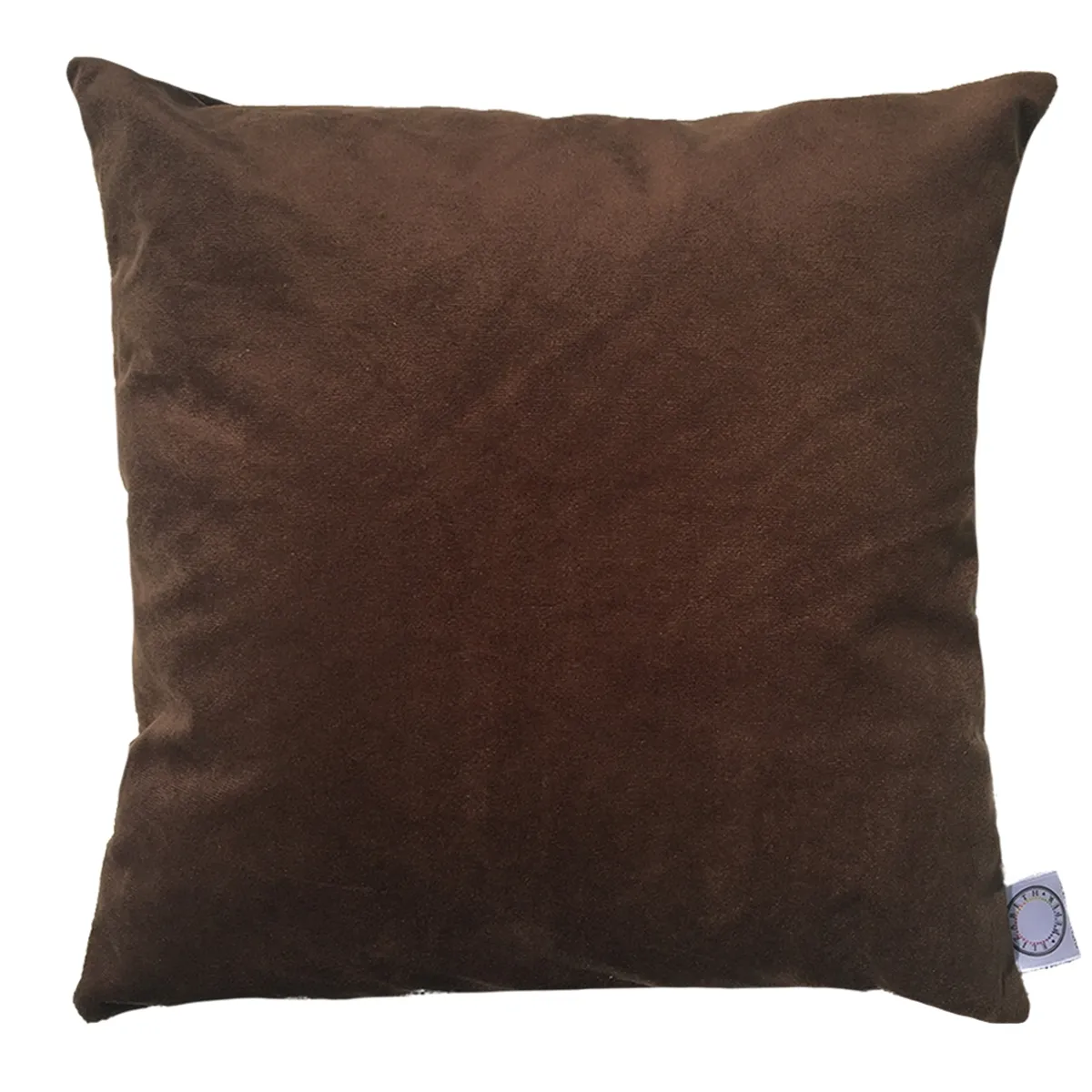 ELIZABETH PEPER - FUNDA COJIN DECORATIVO DISEÑO CAFE OSCURO 50x50.