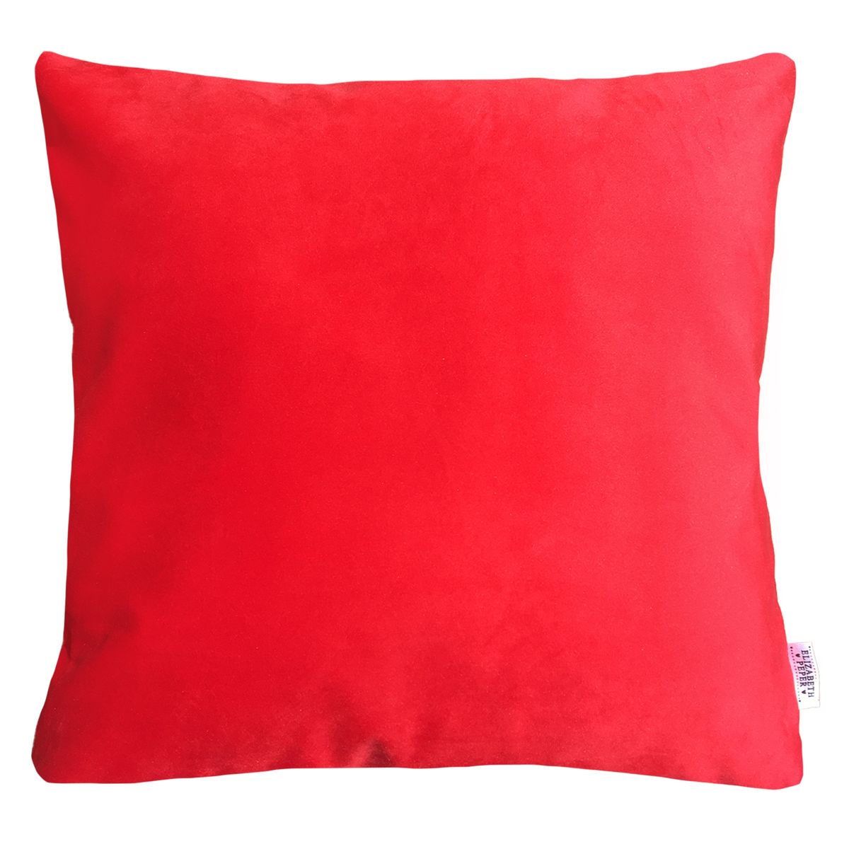 ELIZABETH PEPER - COJIN DECORATIVO DISEÑO SUAVE ROJO 50x50 RELLENO.