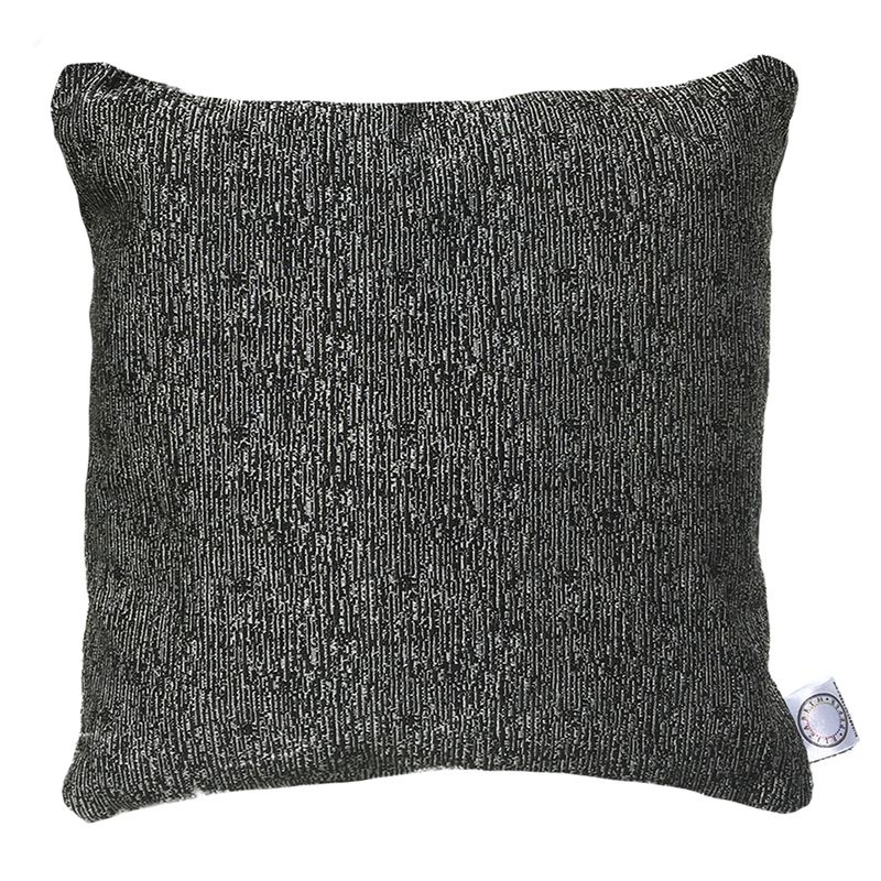 ELIZABETH PEPER - COJIN DECORATIVO DISEÑO GRIS Y NEGRO 60X60 RELLENO.
