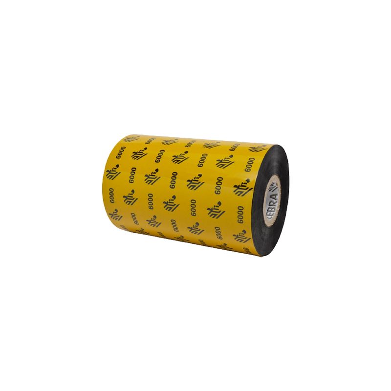 ZEBRA - Cinta de Transferencia Térmica de Cera Zebra 110×450 6000 ZEBRA