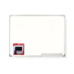 GENERICO - Pizarra Acrílica Blanca 90x120 + 3 Plumones Y Borrador