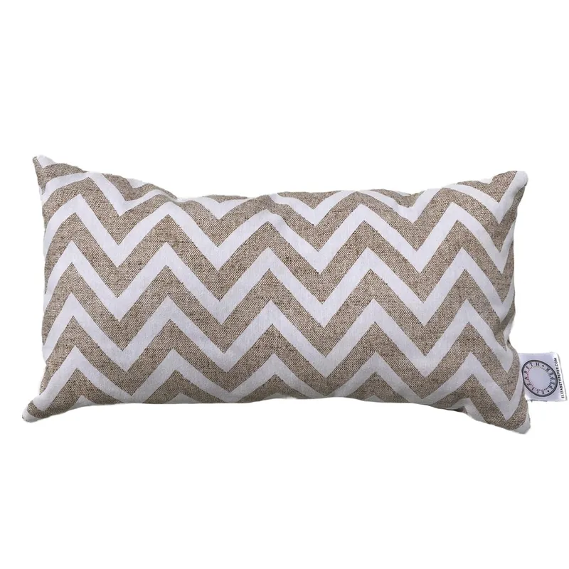 ELIZABETH PEPER - FUNDA COJIN DECORATIVO DISEÑO ZIGZAG CREMA 50X30.