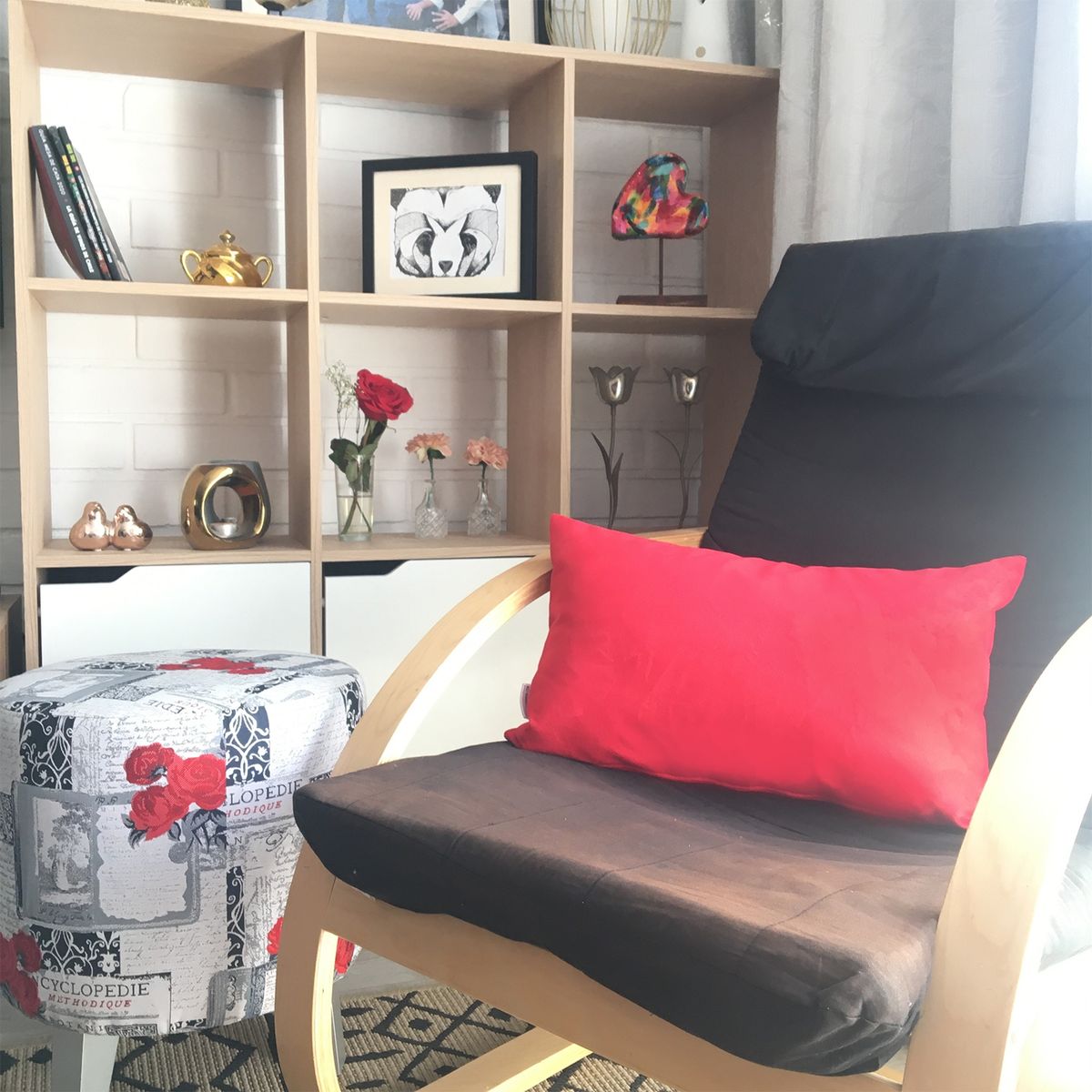 ELIZABETH PEPER - FUNDA COJIN DECORATIVO DISEÑO SUAVE ROJO 50X30.