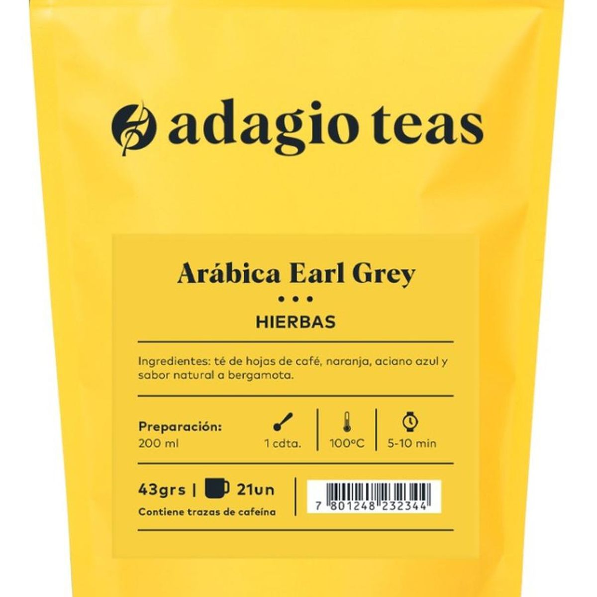 ADAGIO TEAS - Adagio Teas Té Arábica Earl Grey 43 Grs
