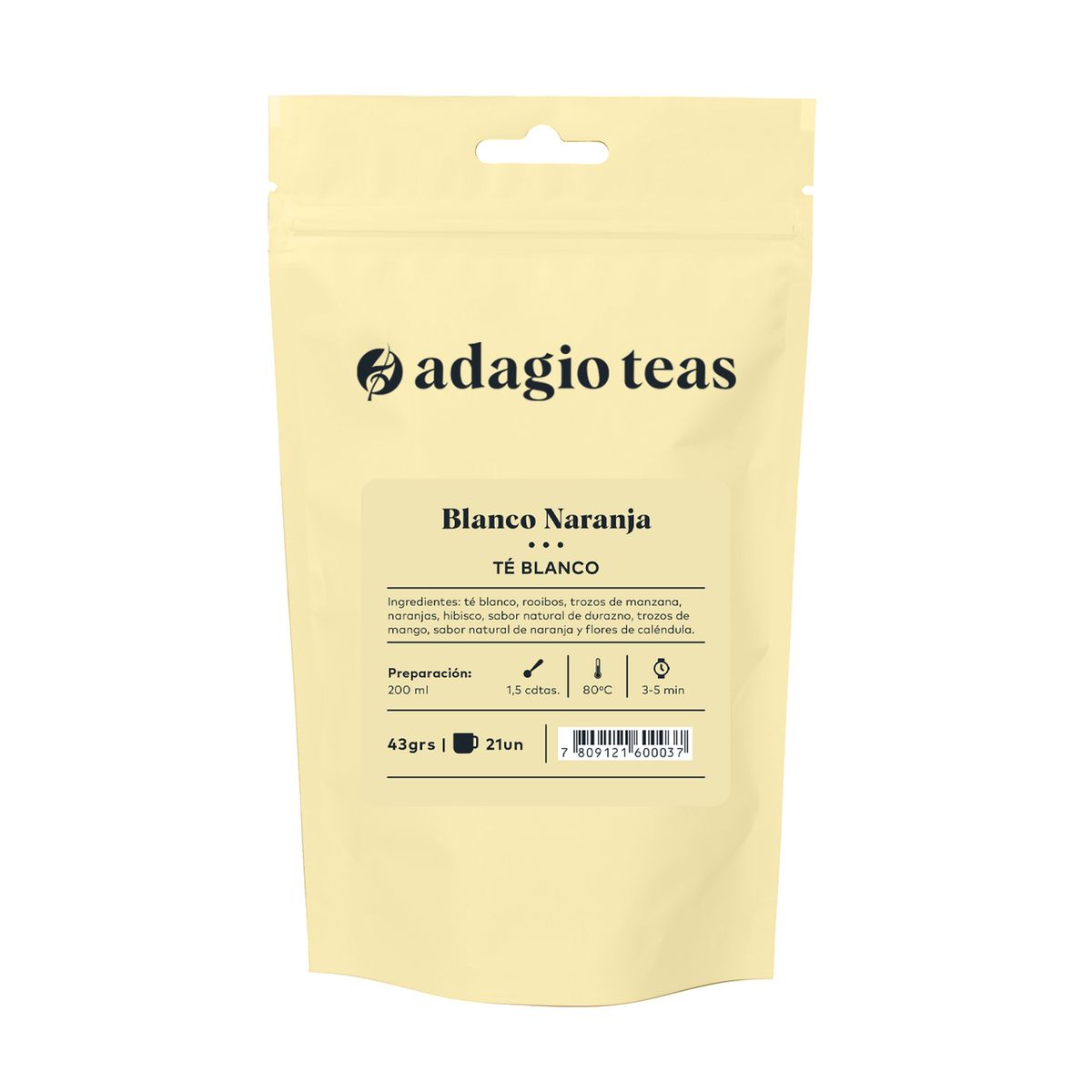 ADAGIO TEAS - Adagio Teas Té Blanco Naranja 43 Grs
