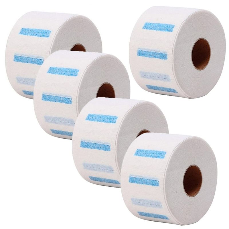 COSMETICAVAL - 5 Rollos Papel Para Cuello Peluquerí­a Barberí­a