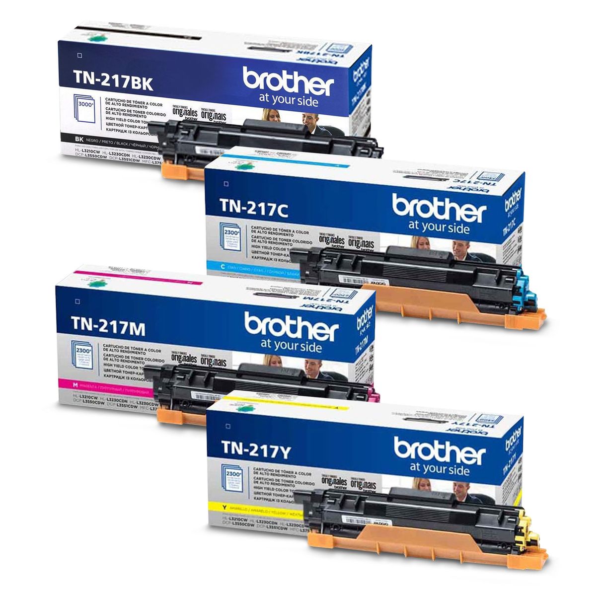 BROTHER - 4 TONER BROTHER TN217 L3210 L3230 L3270 L3550 3750