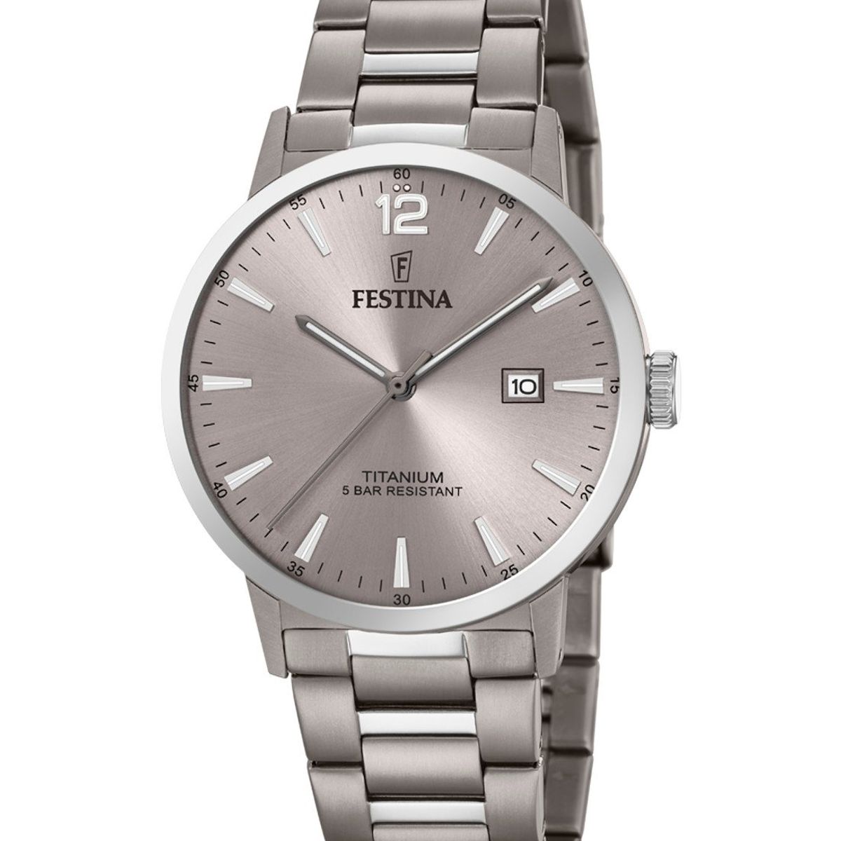 FESTINA - Reloj F20435/2 Festina Nácar Hombre Calendario Titanium