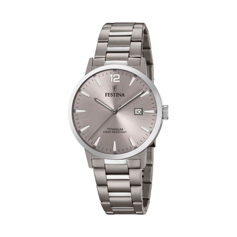 FESTINA - Reloj F20435/2 Festina Nácar Hombre Calendario Titanium