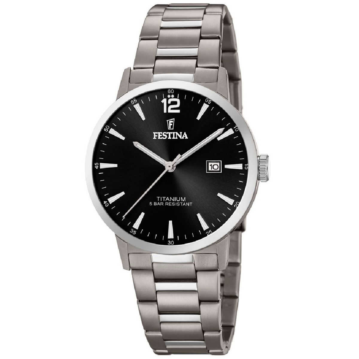 FESTINA - Reloj F20435/3 Festina Negro Hombre Calendario Titanium