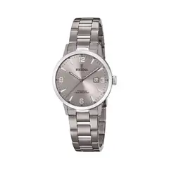 FESTINA - Reloj F20436/2 Plateado Mujer Calendario Titanium