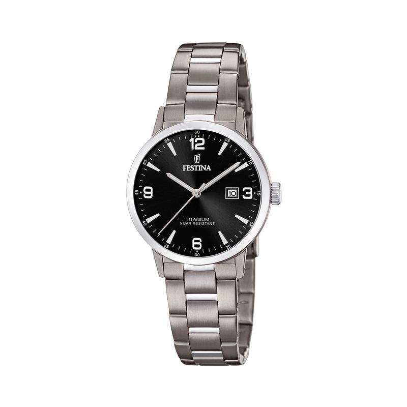 FESTINA - Reloj F20436/3 Festina Negro Mujer Calendario Titanium