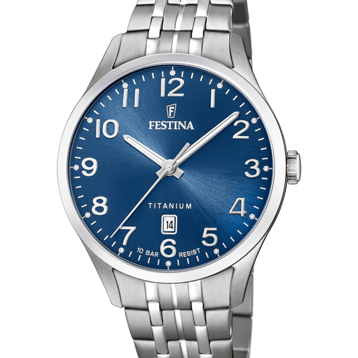 FESTINA - Reloj F20466/2 Festina Azul Acero Hombre Calendario Titanium