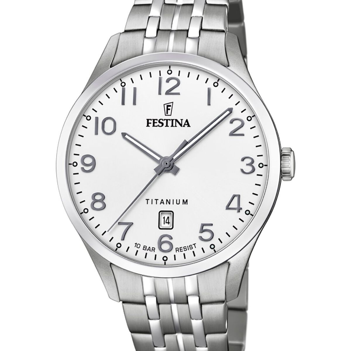 FESTINA - Reloj F20466/1 Festina Blanco Hombre Calendario Titanium