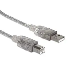 MANHATTAN - Cable Para Impresoras Usb 2.0 A Macho/ B Macho 480 Mbps 3mt