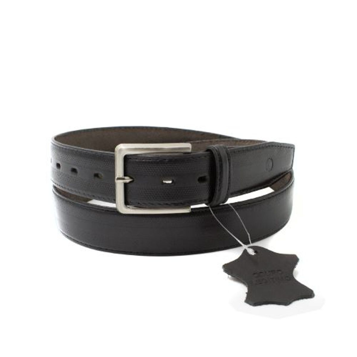 BE FLEX - Cinturon  Cuero Hombre  Negro