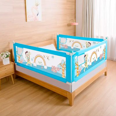 Imagen 2 del producto Baranda de Cama Seguridad Para Bebe Plegable 150 cm Celeste