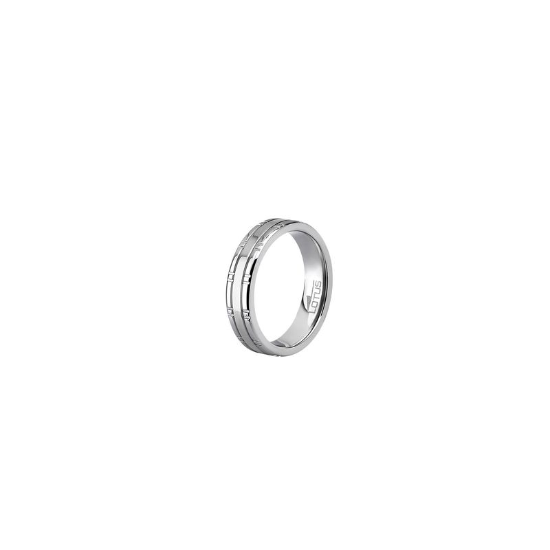 LOTUS STYLE - Anillo LS1466-3/126 para Hombre de Acero Inoxidable