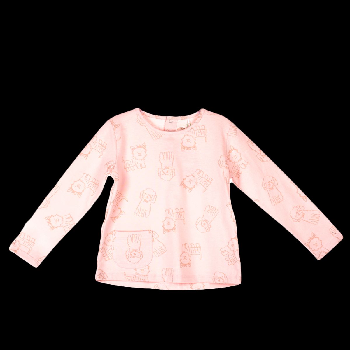 PILLIN - Polera Manga Larga Bebé Niña Rosado Pillin PILLIN