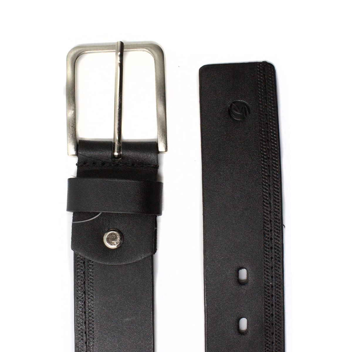 BE FLEX - Cinturon  Cuero Hombre  Negro