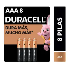 DURACELL - Pila Alcalina Blíster Aaa X8 / Superstore