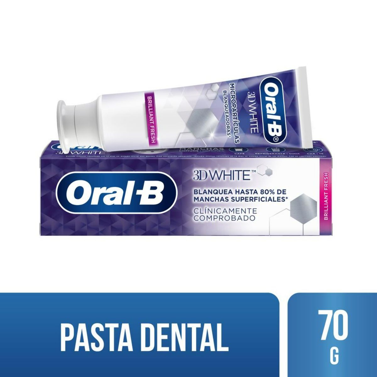 ORAL B - Pasta dental Oral-B 3D White Brilliant Fresh 70 grs