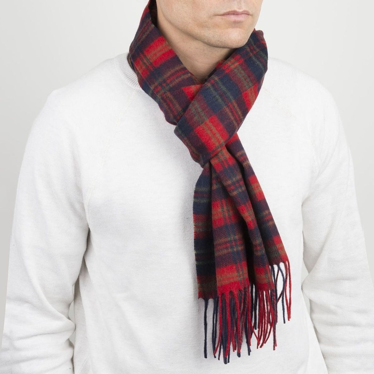 PIERCE ACCESORIOS - Bufanda de Lana Para Hombre