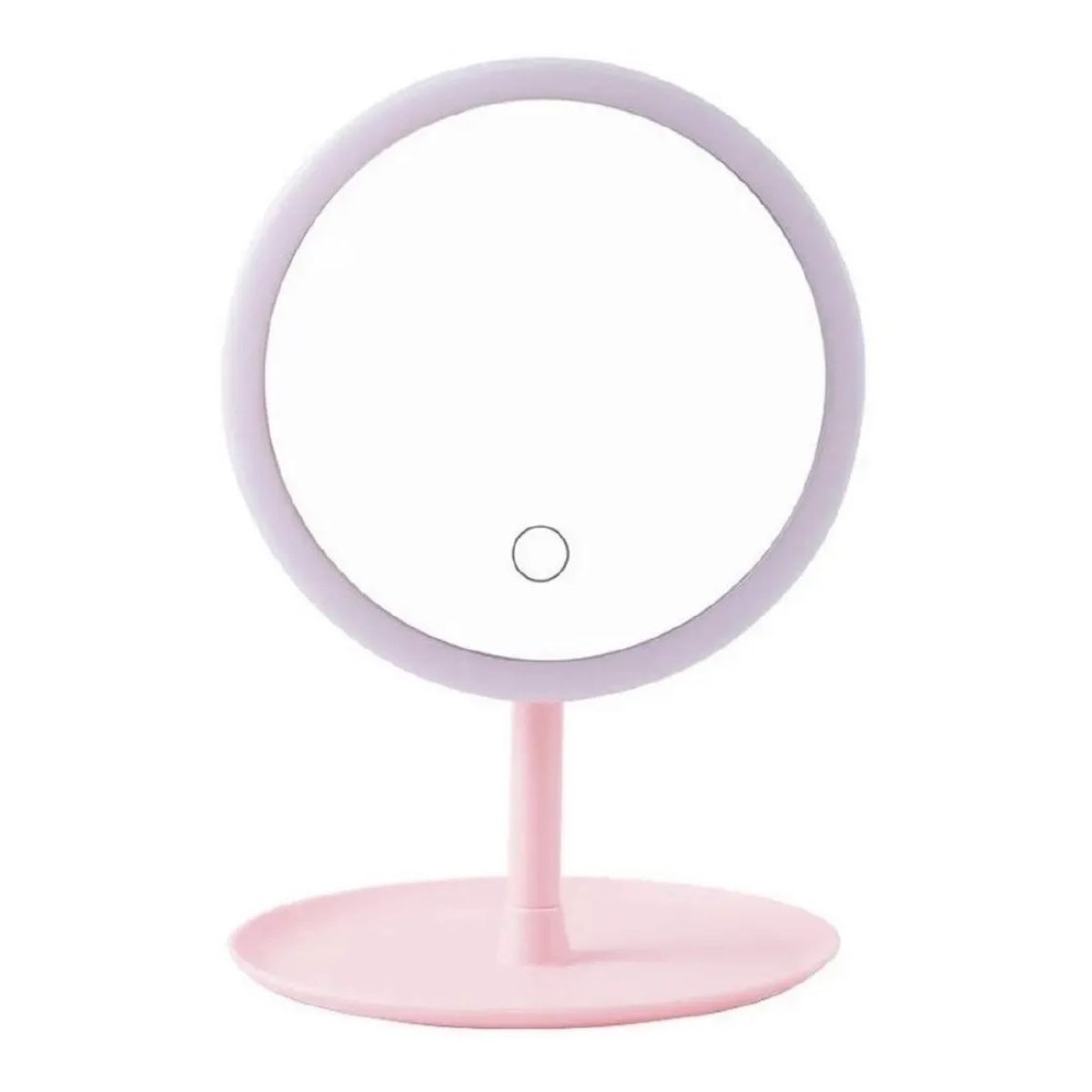 GENERICO - Espejo Para Maquillaje Plegable Luz Led Redondo Touch