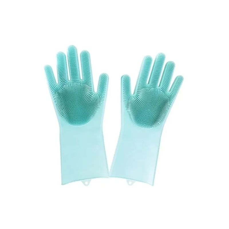 GENERICO - 2 Guantes De Silicona Multiusos Mágicos Limpieza Lavar Loza