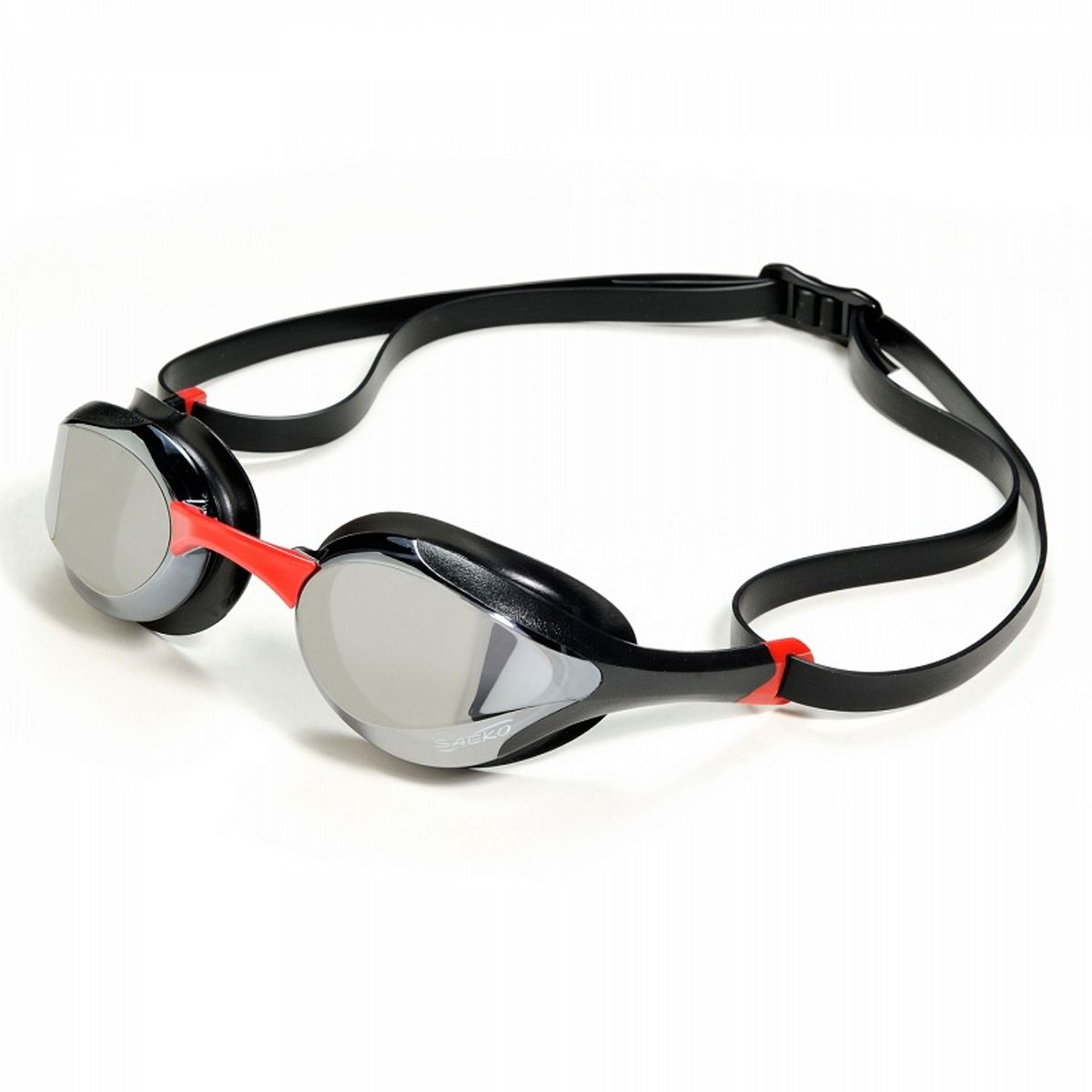 SAEKO - LENTE NATACION SAEKO S58 UV JET MIRROR NEGRO/ROJO